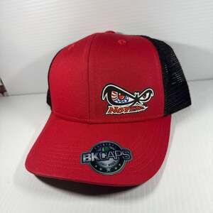 NO FEAR  Red and black with flag logo BKCaps 112 hat SnapBack